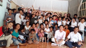 Group picture with children